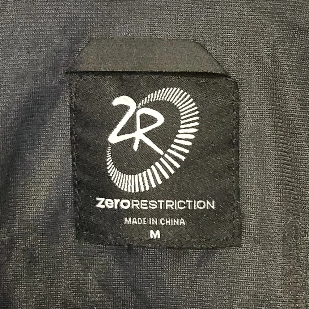 Zero‎ Restriction Blue Full Zip Jacket Men's M 100% Polyester Reflective Trim